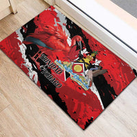 Trinidad And Tobago Scarlet Ibis Rubber Doormat Special Stylized - Wonder Print Shop
