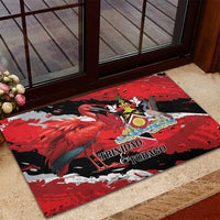 Trinidad And Tobago Scarlet Ibis Rubber Doormat Special Stylized - Wonder Print Shop
