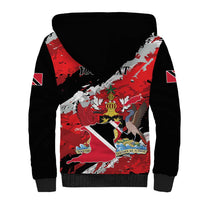 Personalized Trinidad And Tobago Scarlet Ibis Sherpa Hoodie Special Stylized - Wonder Print Shop