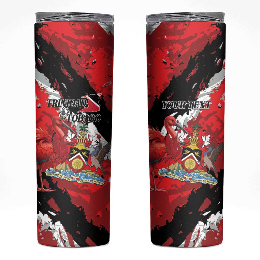 Personalized Trinidad And Tobago Scarlet Ibis Skinny Tumbler Special Stylized - Wonder Print Shop