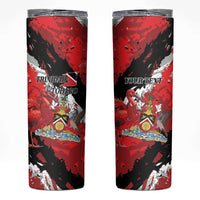 Personalized Trinidad And Tobago Scarlet Ibis Skinny Tumbler Special Stylized - Wonder Print Shop
