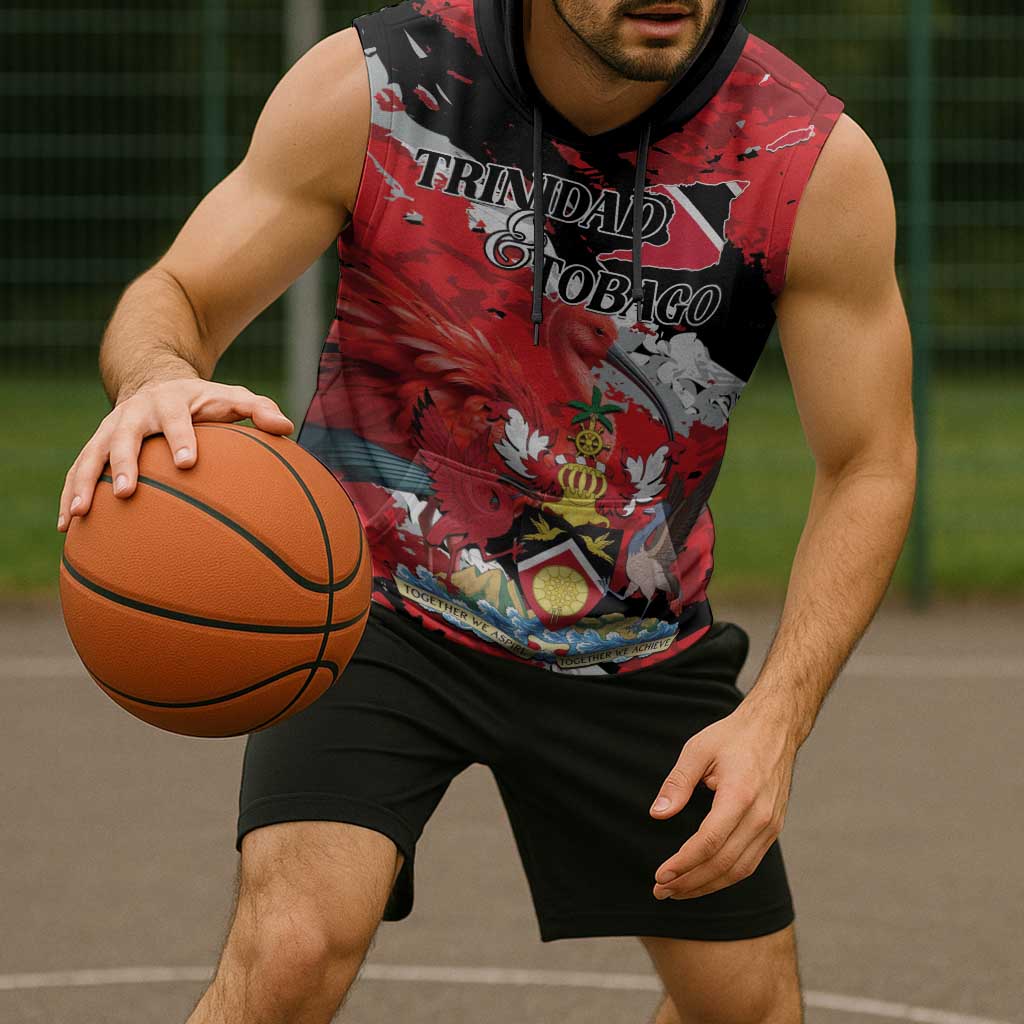 Personalized Trinidad And Tobago Scarlet Ibis Sleeveless Hoodie Special Stylized - Wonder Print Shop