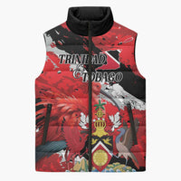Personalized Trinidad And Tobago Scarlet Ibis Sleeveless Puffer Jacket Special Stylized - Wonder Print Shop