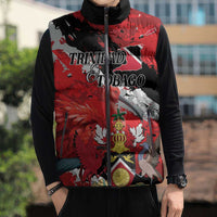 Personalized Trinidad And Tobago Scarlet Ibis Sleeveless Puffer Jacket Special Stylized - Wonder Print Shop