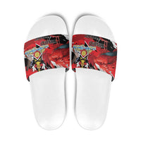 Trinidad And Tobago Scarlet Ibis Slide Sandals Special Stylized - Wonder Print Shop
