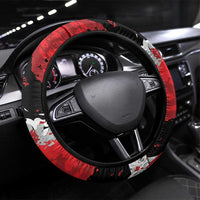 Trinidad And Tobago Scarlet Ibis Steering Wheel Cover Special Stylized - Wonder Print Shop