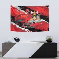 Trinidad And Tobago Scarlet Ibis Tapestry Special Stylized - Wonder Print Shop