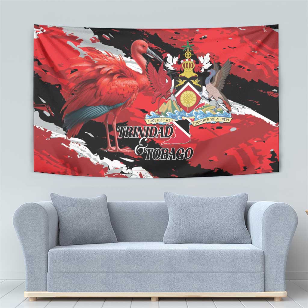Trinidad And Tobago Scarlet Ibis Tapestry Special Stylized - Wonder Print Shop