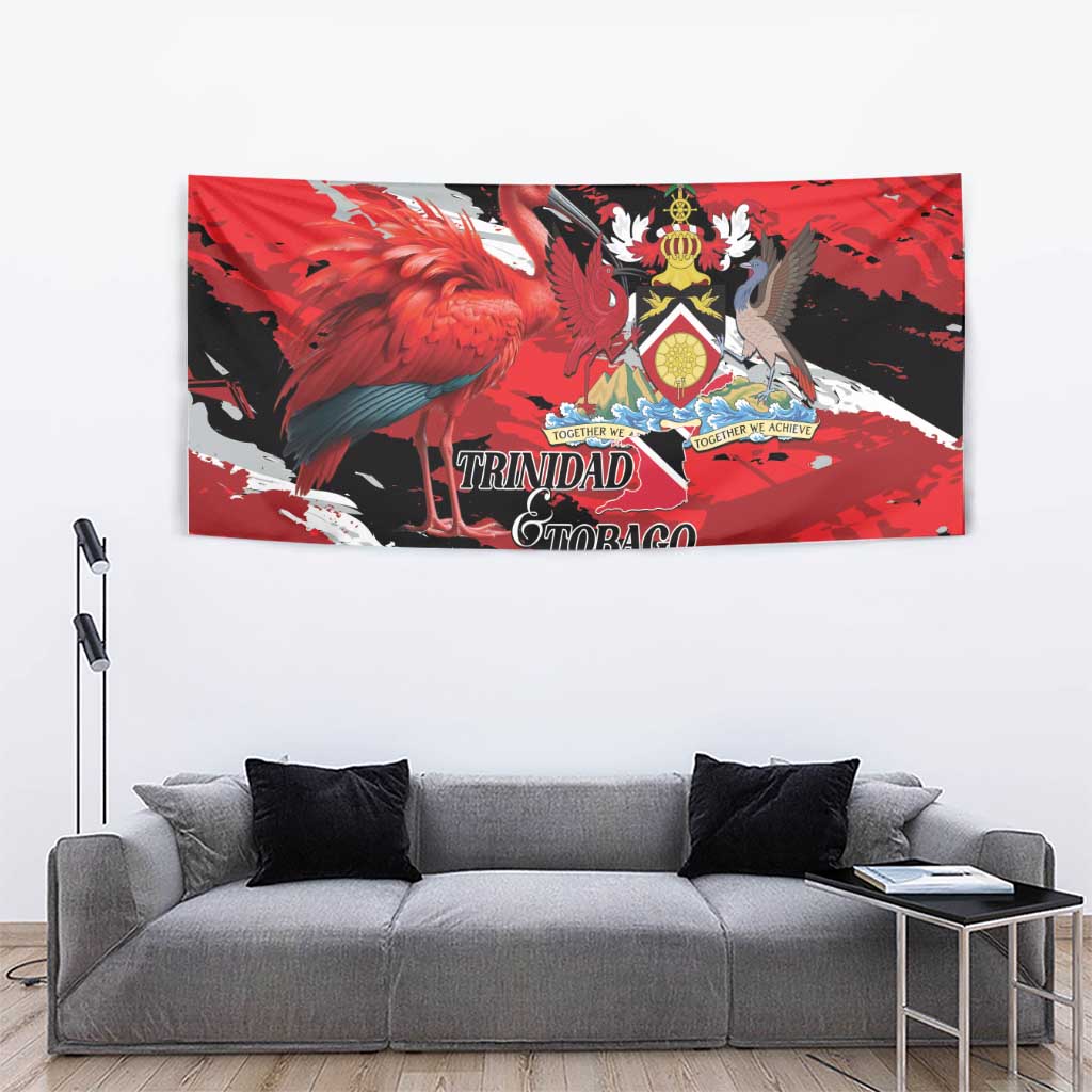 Trinidad And Tobago Scarlet Ibis Tapestry Special Stylized - Wonder Print Shop