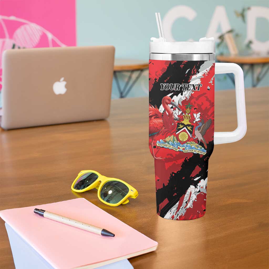 Personalized Trinidad And Tobago Scarlet Ibis Tumbler With Handle Special Stylized - Wonder Print Shop