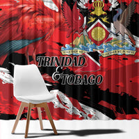 Trinidad And Tobago Scarlet Ibis Window Curtain Special Stylized - Wonder Print Shop
