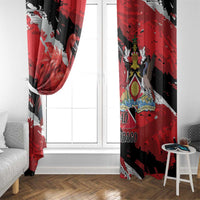 Trinidad And Tobago Scarlet Ibis Window Curtain Special Stylized - Wonder Print Shop