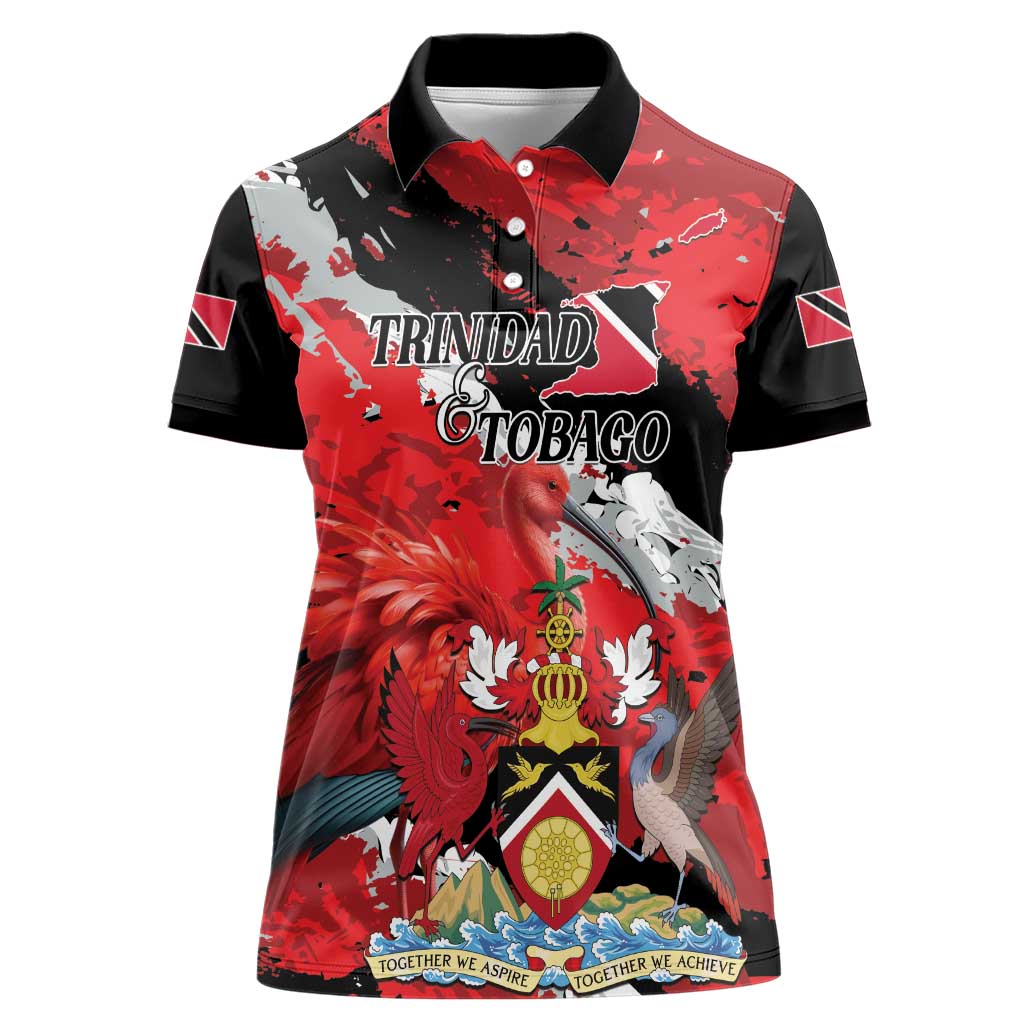 Personalized Trinidad And Tobago Scarlet Ibis Women Polo Shirt Special Stylized - Wonder Print Shop