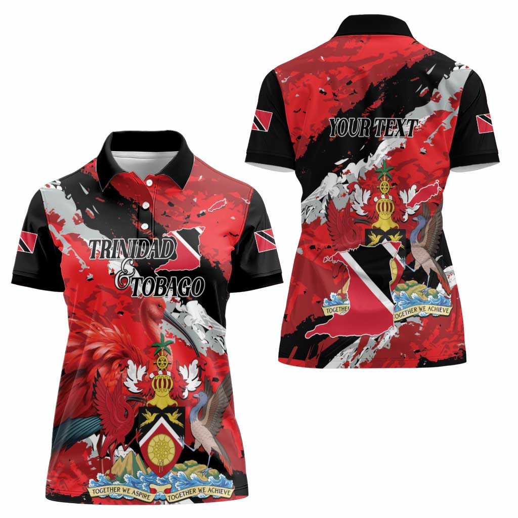 Personalized Trinidad And Tobago Scarlet Ibis Women Polo Shirt Special Stylized - Wonder Print Shop