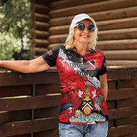 Personalized Trinidad And Tobago Scarlet Ibis Women Polo Shirt Special Stylized - Wonder Print Shop