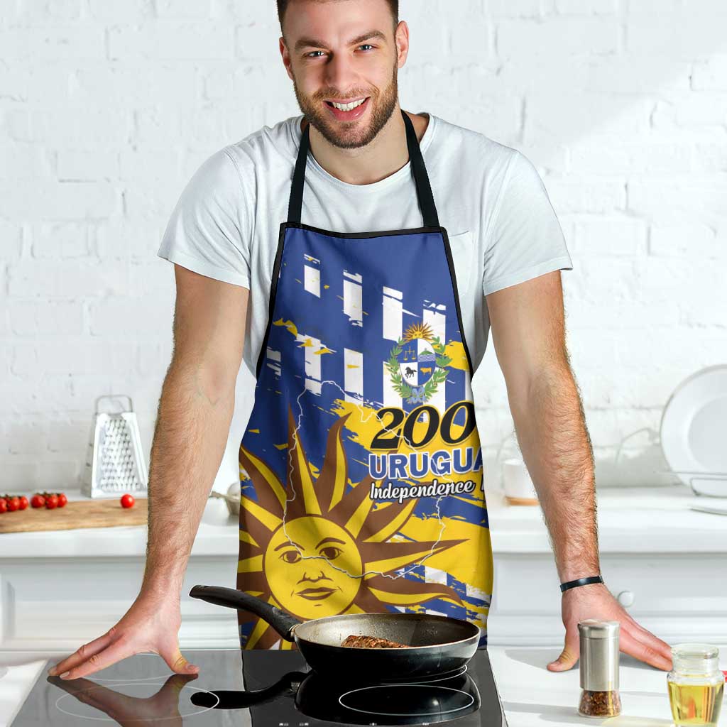 Uruguay 200th Independence Day Apron Sol de Mayo Grunge Stylized - Wonder Print Shop