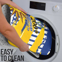 Uruguay 200th Independence Day Bathroom Set Sol de Mayo Grunge Stylized - Wonder Print Shop