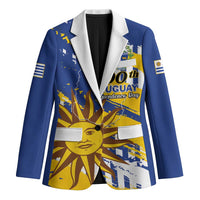 Personalized Uruguay 200th Independence Day Blazer Sol de Mayo Grunge Stylized - Wonder Print Shop