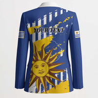 Personalized Uruguay 200th Independence Day Blazer Sol de Mayo Grunge Stylized - Wonder Print Shop