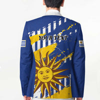 Personalized Uruguay 200th Independence Day Blazer Sol de Mayo Grunge Stylized - Wonder Print Shop