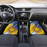 Uruguay 200th Independence Day Car Mats Sol de Mayo Grunge Stylized - Wonder Print Shop