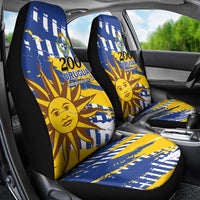 Uruguay 200th Independence Day Car Seat Cover Sol de Mayo Grunge Stylized - Wonder Print Shop