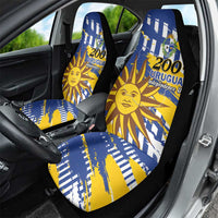 Uruguay 200th Independence Day Car Seat Cover Sol de Mayo Grunge Stylized - Wonder Print Shop