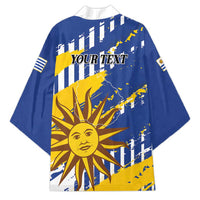 Personalized Uruguay 200th Independence Day Kimono Sol de Mayo Grunge Stylized - Wonder Print Shop