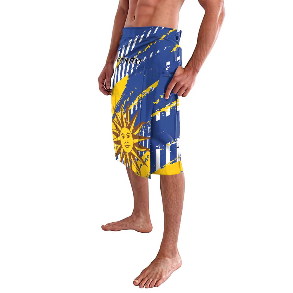 Personalized Uruguay 200th Independence Day Lavalava Sol de Mayo Grunge Stylized - Wonder Print Shop