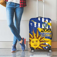 Uruguay 200th Independence Day Luggage Cover Sol de Mayo Grunge Stylized - Wonder Print Shop