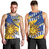 Personalized Uruguay 200th Independence Day Men Tank Top Sol de Mayo Grunge Stylized - Wonder Print Shop