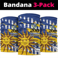 Uruguay 200th Independence Day Neck Gaiter Sol de Mayo Grunge Stylized - Wonder Print Shop