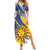 Personalized Uruguay 200th Independence Day Summer Maxi Dress Sol de Mayo Grunge Stylized - Wonder Print Shop