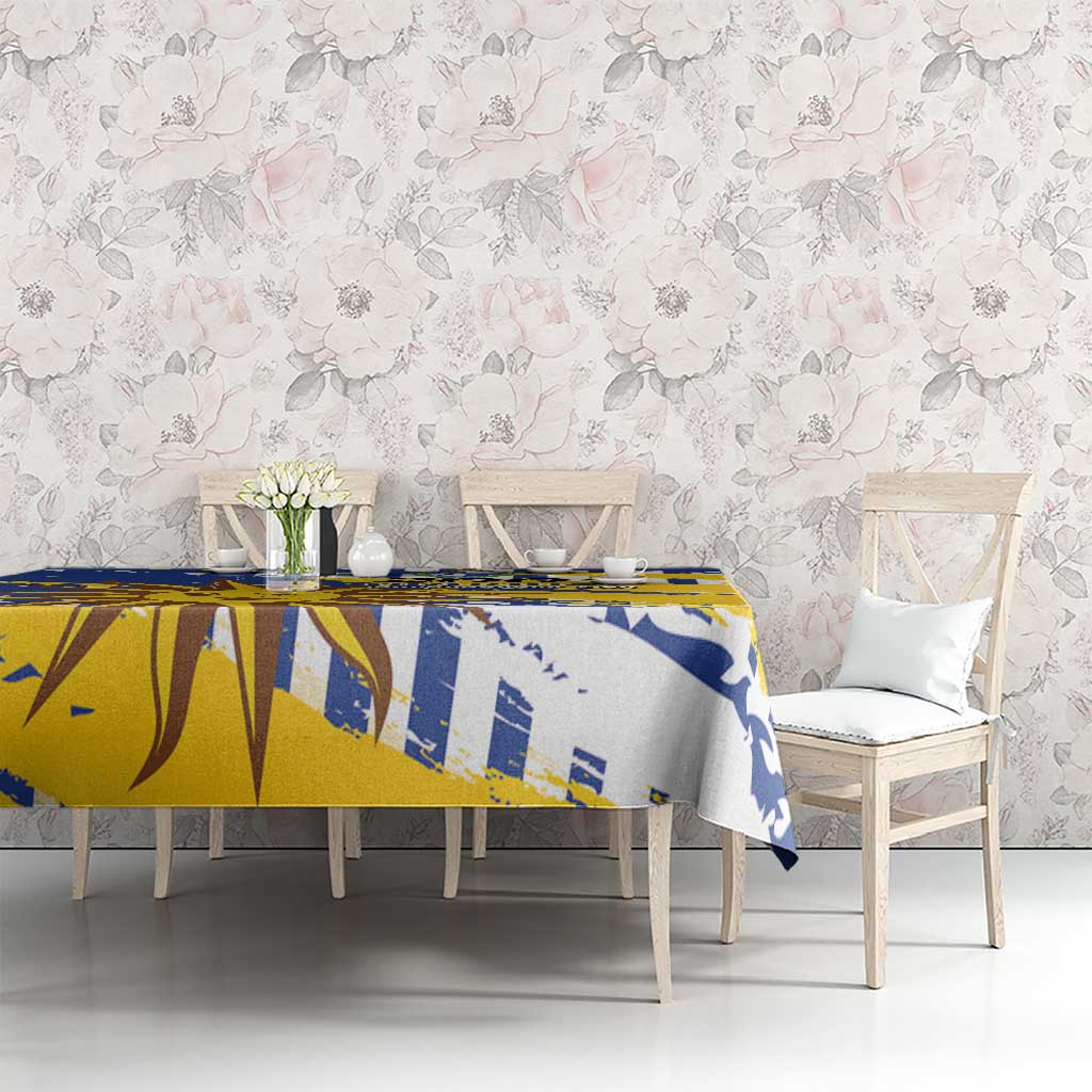 Uruguay 200th Independence Day Tablecloth Sol de Mayo Grunge Stylized - Wonder Print Shop