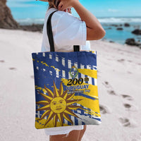 Uruguay 200th Independence Day Tote Bag Sol de Mayo Grunge Stylized - Wonder Print Shop