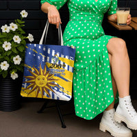 Uruguay 200th Independence Day Tote Bag Sol de Mayo Grunge Stylized - Wonder Print Shop