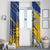 Uruguay 200th Independence Day Window Curtain Sol de Mayo Grunge Stylized - Wonder Print Shop