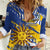 Personalized Uruguay 200th Independence Day Women Casual Shirt Sol de Mayo Grunge Stylized - Wonder Print Shop