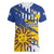 Personalized Uruguay 200th Independence Day Women V-Neck T-Shirt Sol de Mayo Grunge Stylized - Wonder Print Shop
