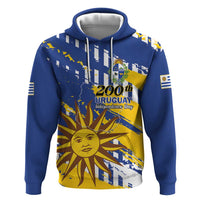 Personalized Uruguay 200th Independence Day Zip Hoodie Sol de Mayo Grunge Stylized - Wonder Print Shop