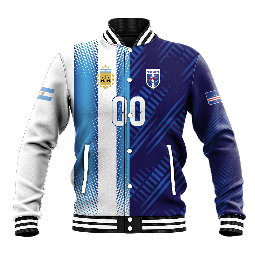 Custom Argentina Cabo Verde 2026 World Football Baseball Jacket Forever Pride