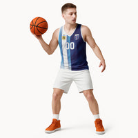 Custom Argentina Cabo Verde 2026 World Football Basketball Jersey Forever Pride