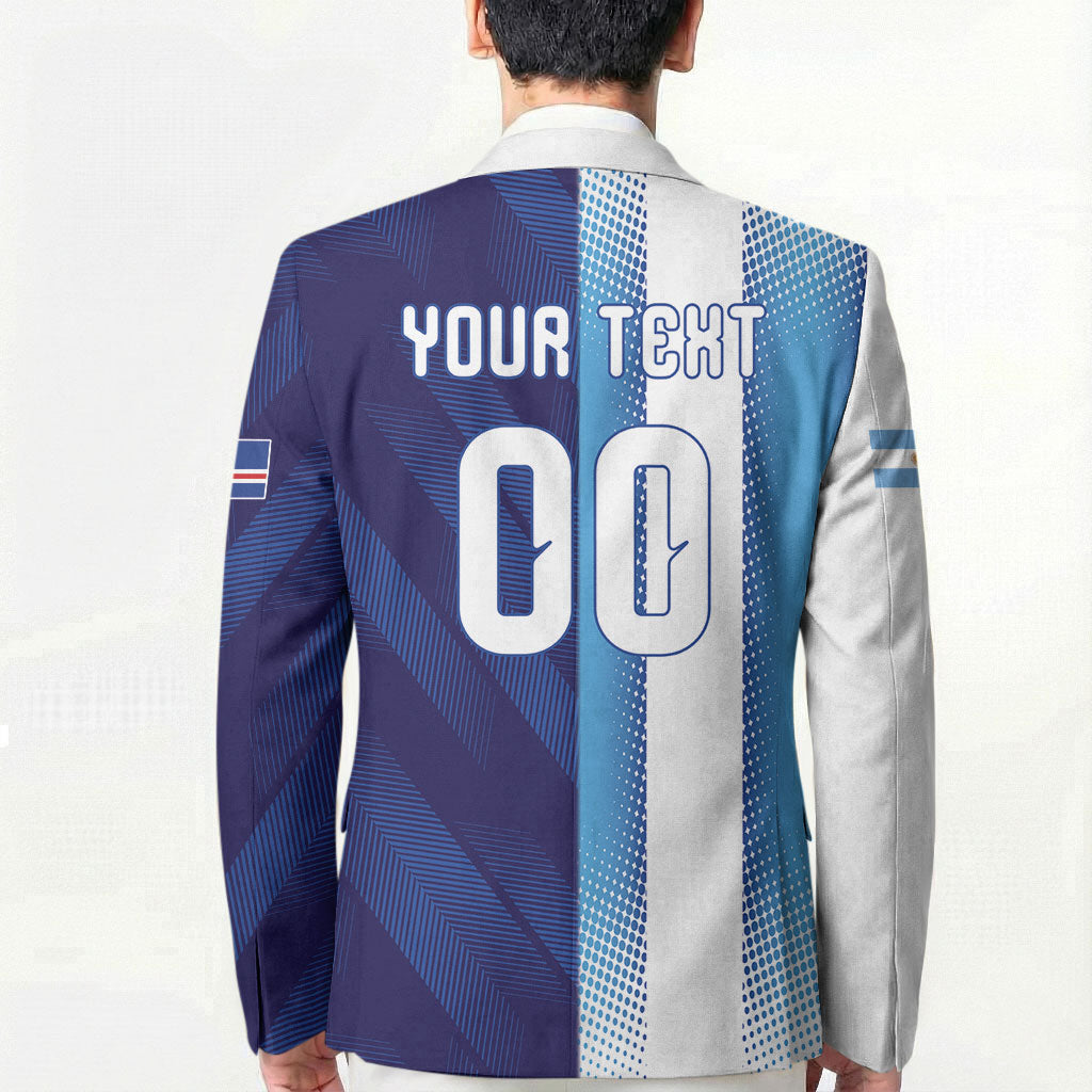 Custom Argentina Cabo Verde 2026 World Football Blazer Forever Pride
