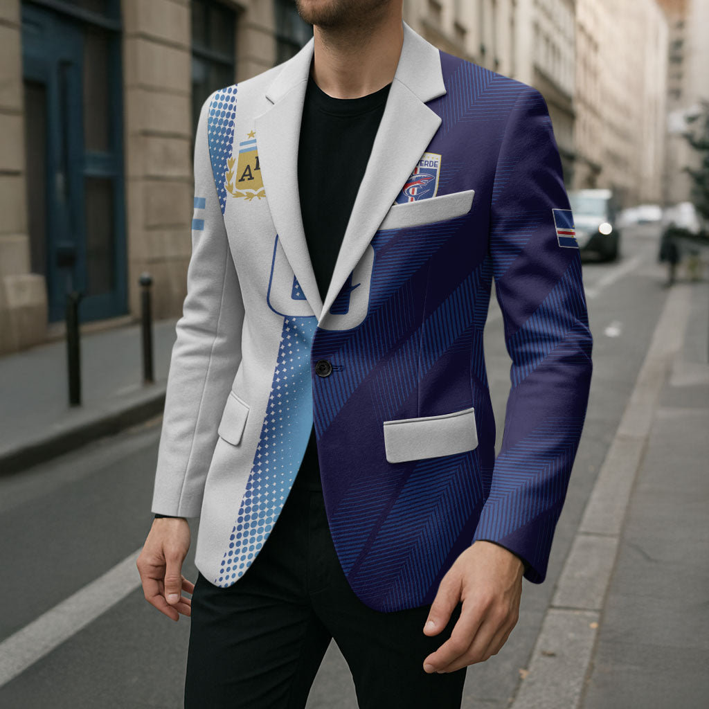 Custom Argentina Cabo Verde 2026 World Football Blazer Forever Pride