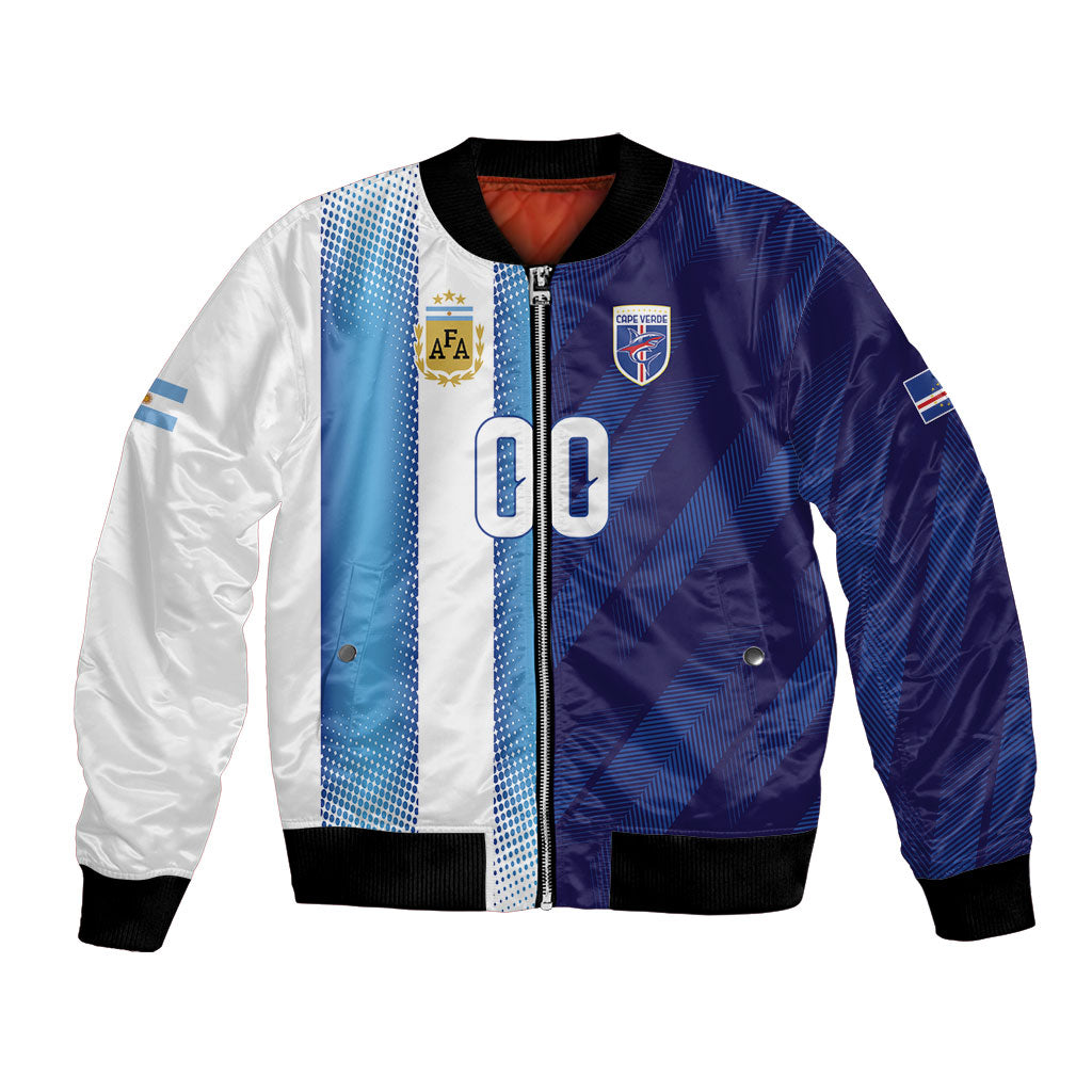 Custom Argentina Cabo Verde 2026 World Football Bomber Jacket Forever Pride