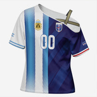 Custom Argentina Cabo Verde 2026 World Football Cross Shoulder Shirt Forever Pride