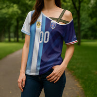 Custom Argentina Cabo Verde 2026 World Football Cross Shoulder Shirt Forever Pride