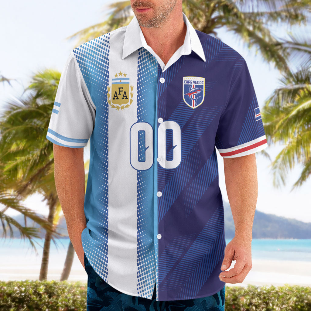 Custom Argentina Cabo Verde 2026 World Football Hawaiian Shirt Forever Pride