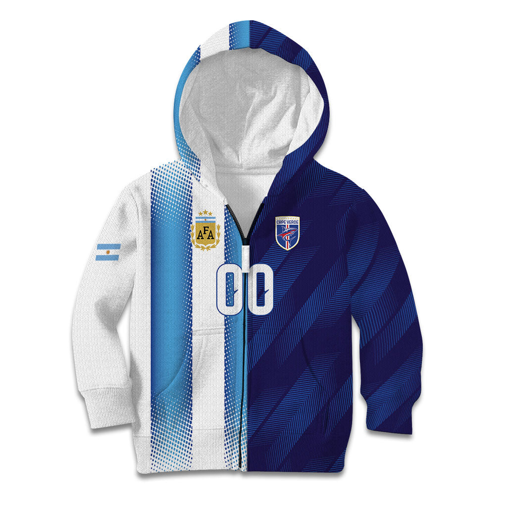 Custom Argentina Cabo Verde 2026 World Football Kid Hoodie Forever Pride