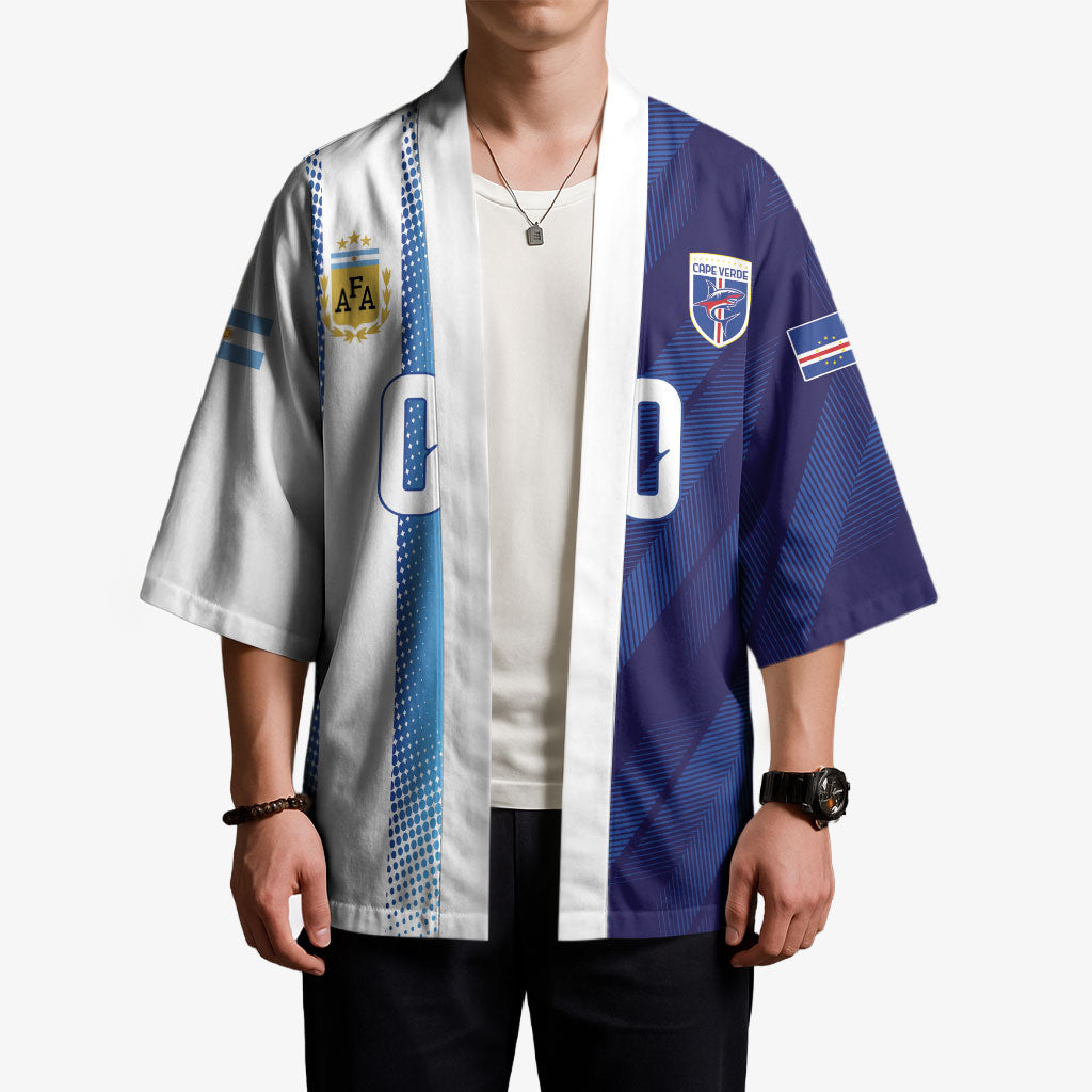 Custom Argentina Cabo Verde 2026 World Football Kimono Forever Pride